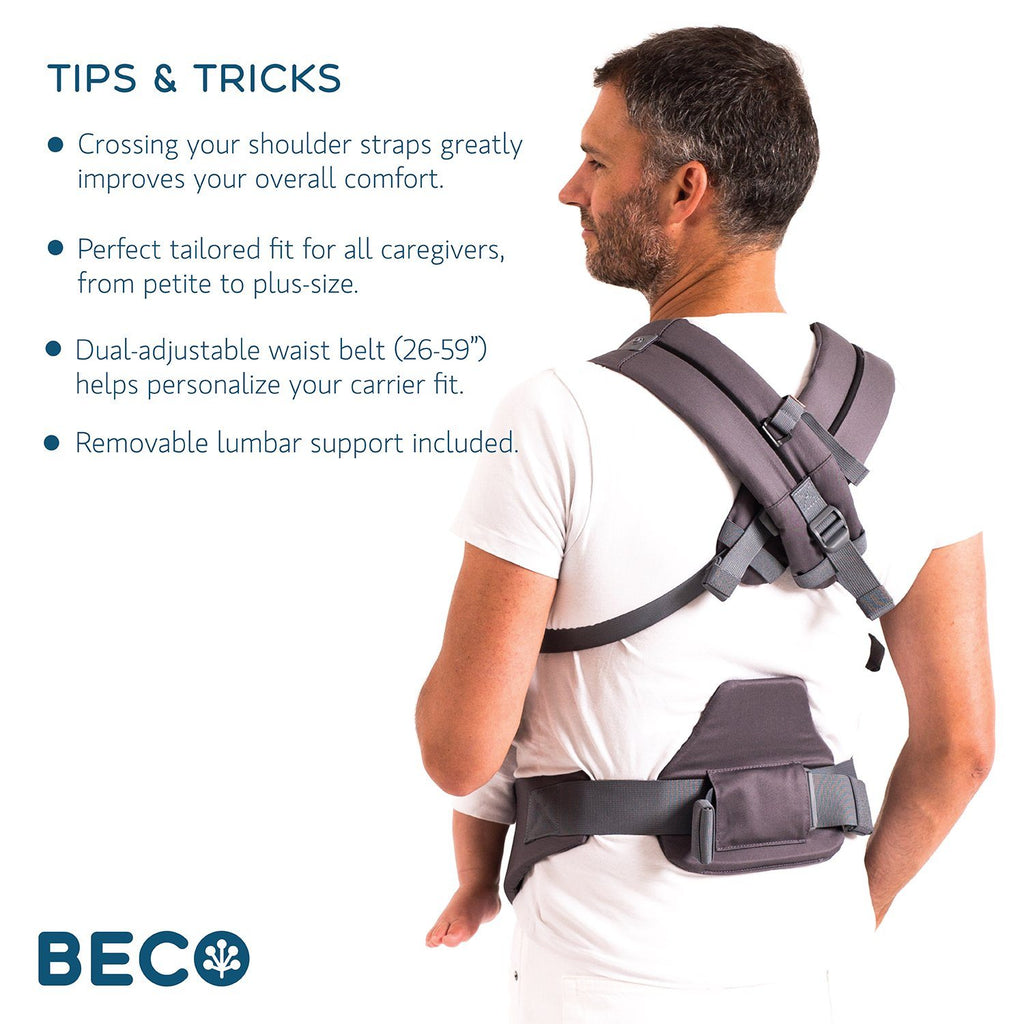 Beco Baby Carrier 8 Teal - best baby carrier for dads and petite moms.