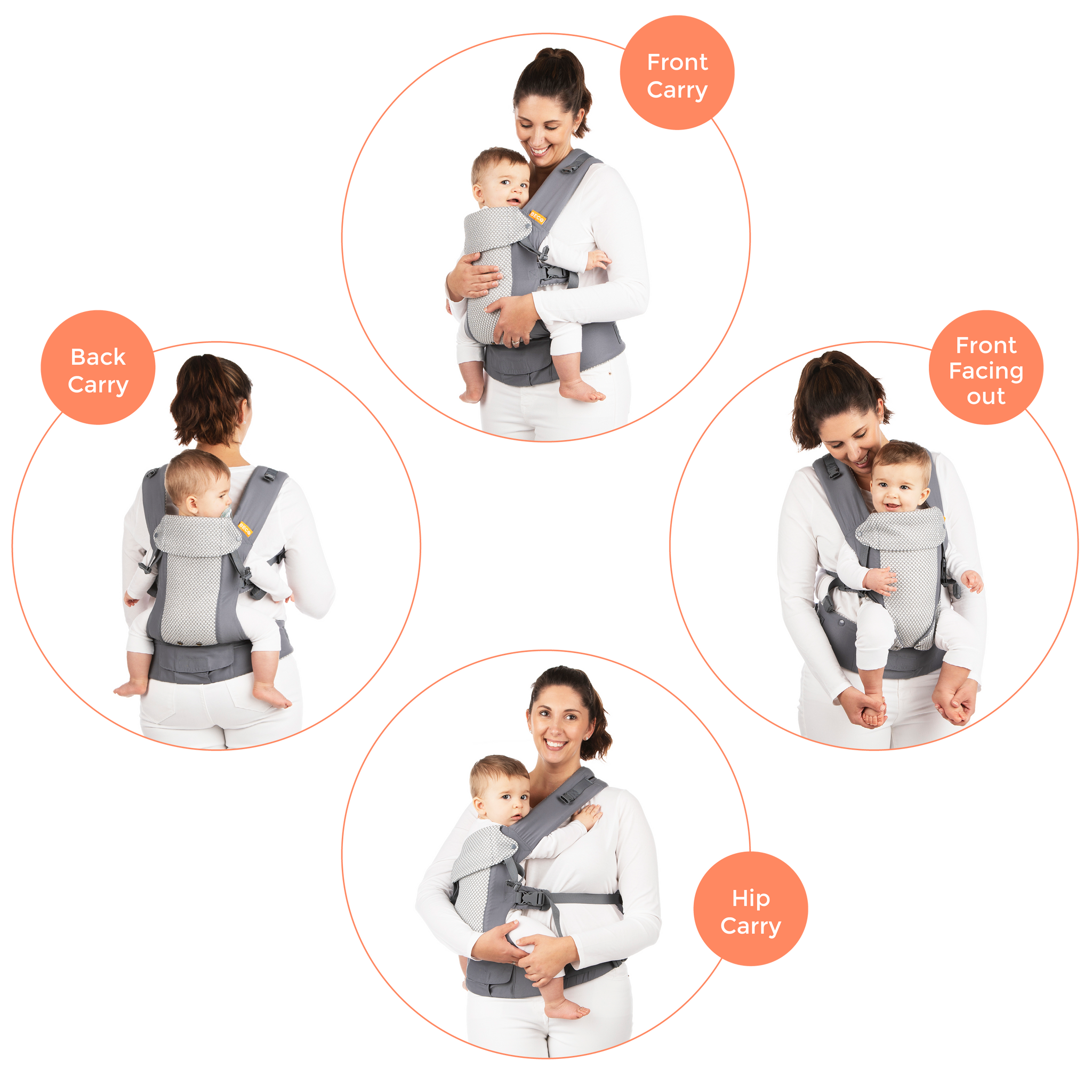 Beco Gemini Baby Carrier Gray Beco Baby