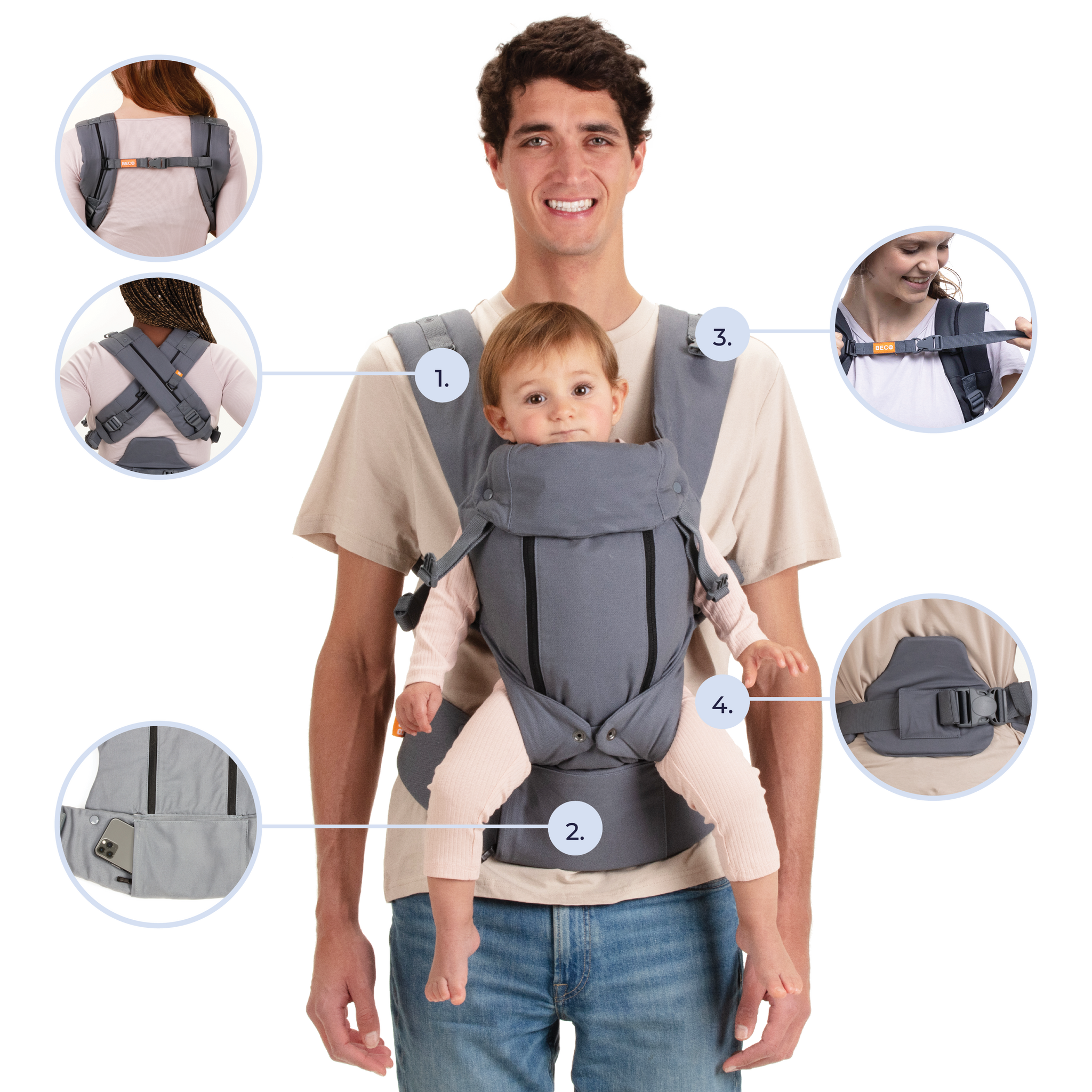 BABY CARRIER ON ピトレスク × ユナイテッドアローズ グリーン