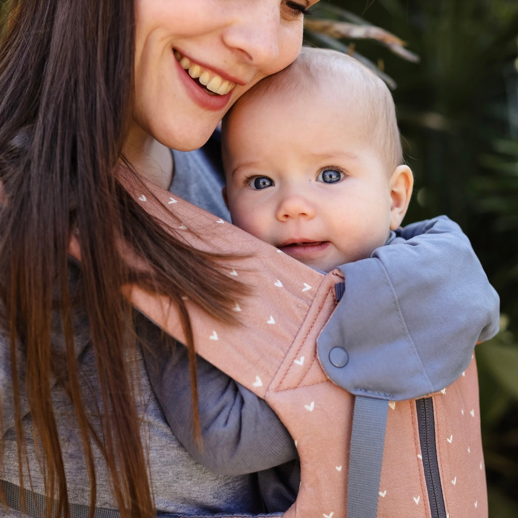 Beco Baby Carrier 8 Rose Love - best newborn baby carrier for newborn to toddler, mom and dad.